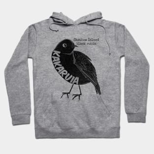 Kakaruia / Chatham Island black robin Hoodie